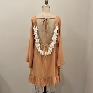 Sundress Size M/L Peach Dress/ Coverup